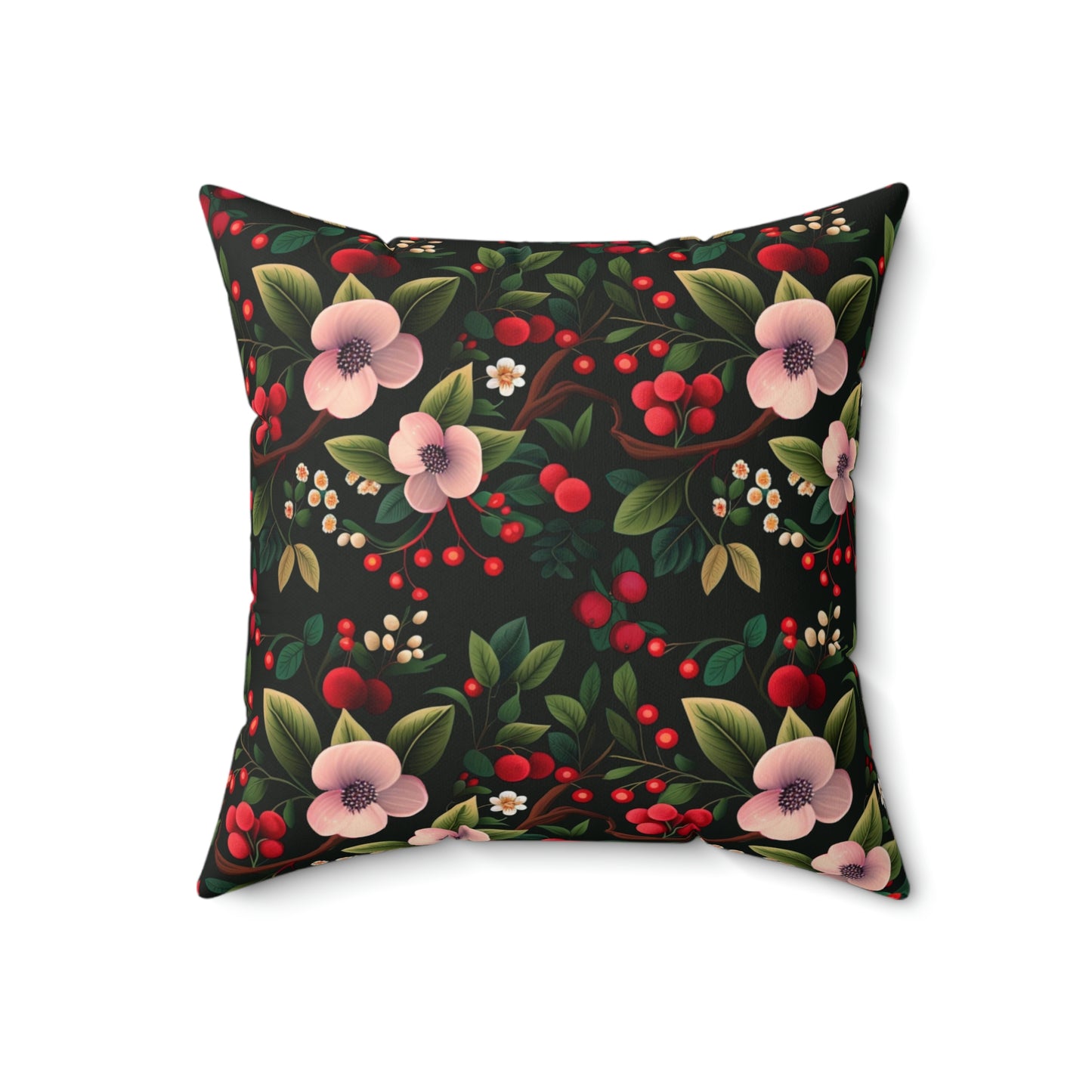 Redberry Bliss - Spun Polyester Square Pillow