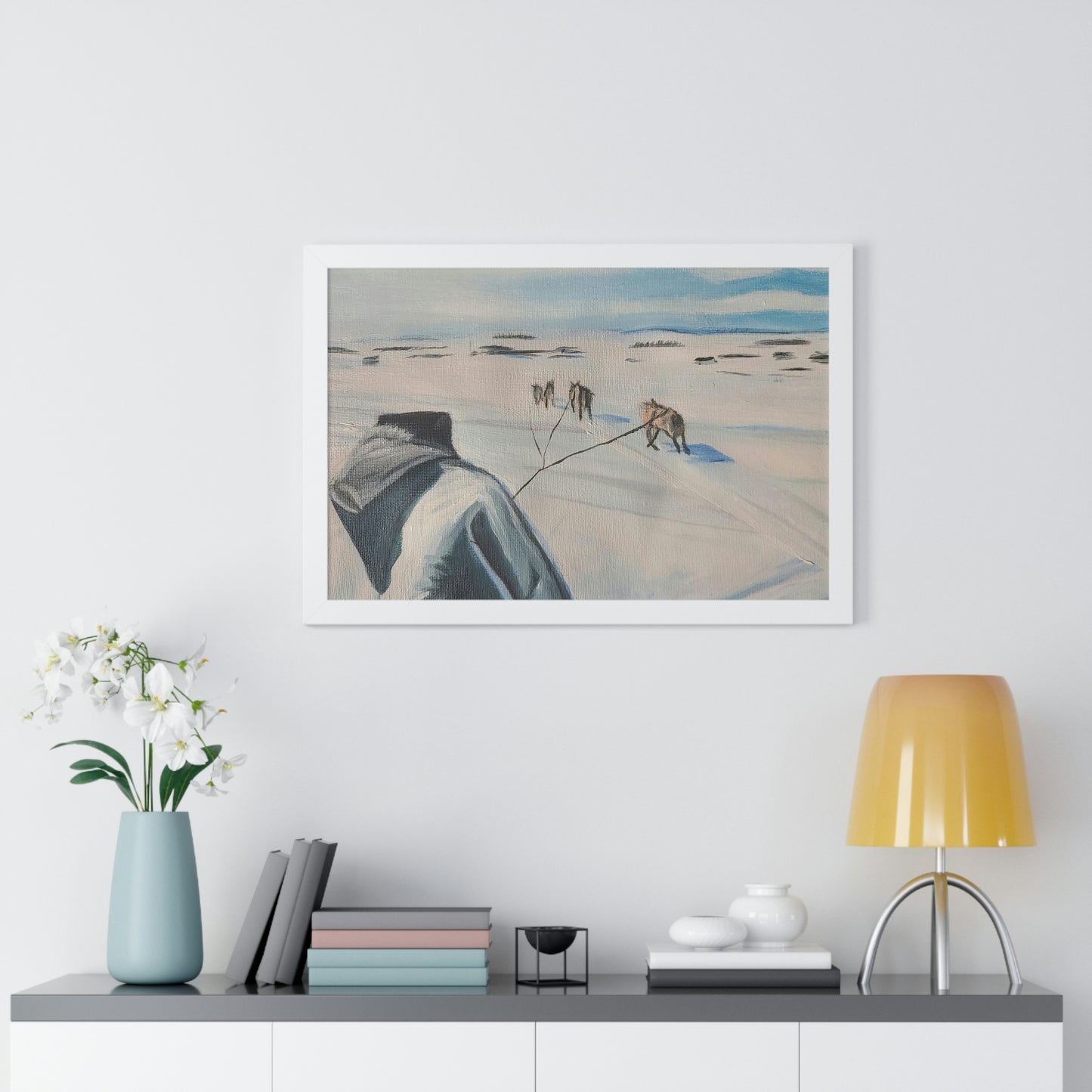 Dog team - Framed Horizontal Poster