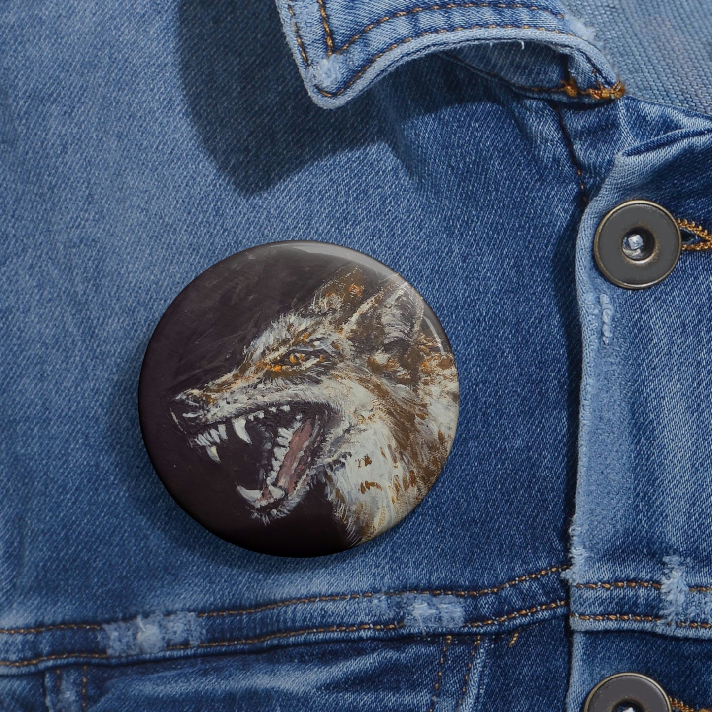 Wolf - Custom Pin Buttons