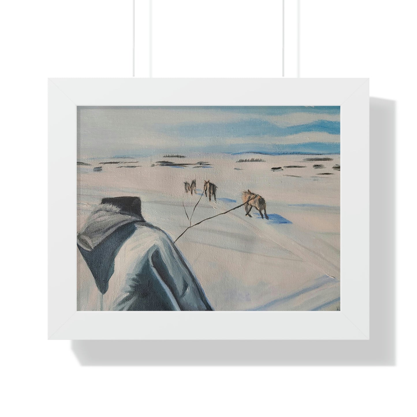 Dog team - Framed Horizontal Poster