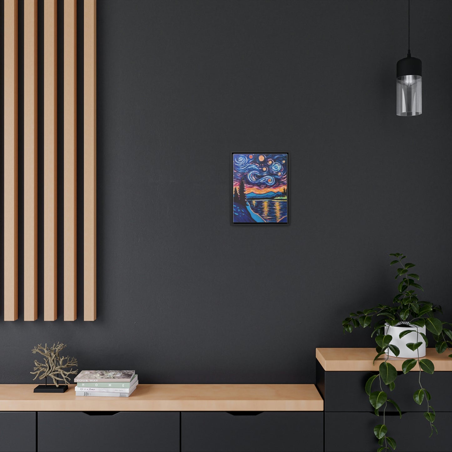 Starry Labrador Night - Gallery Canvas Wraps