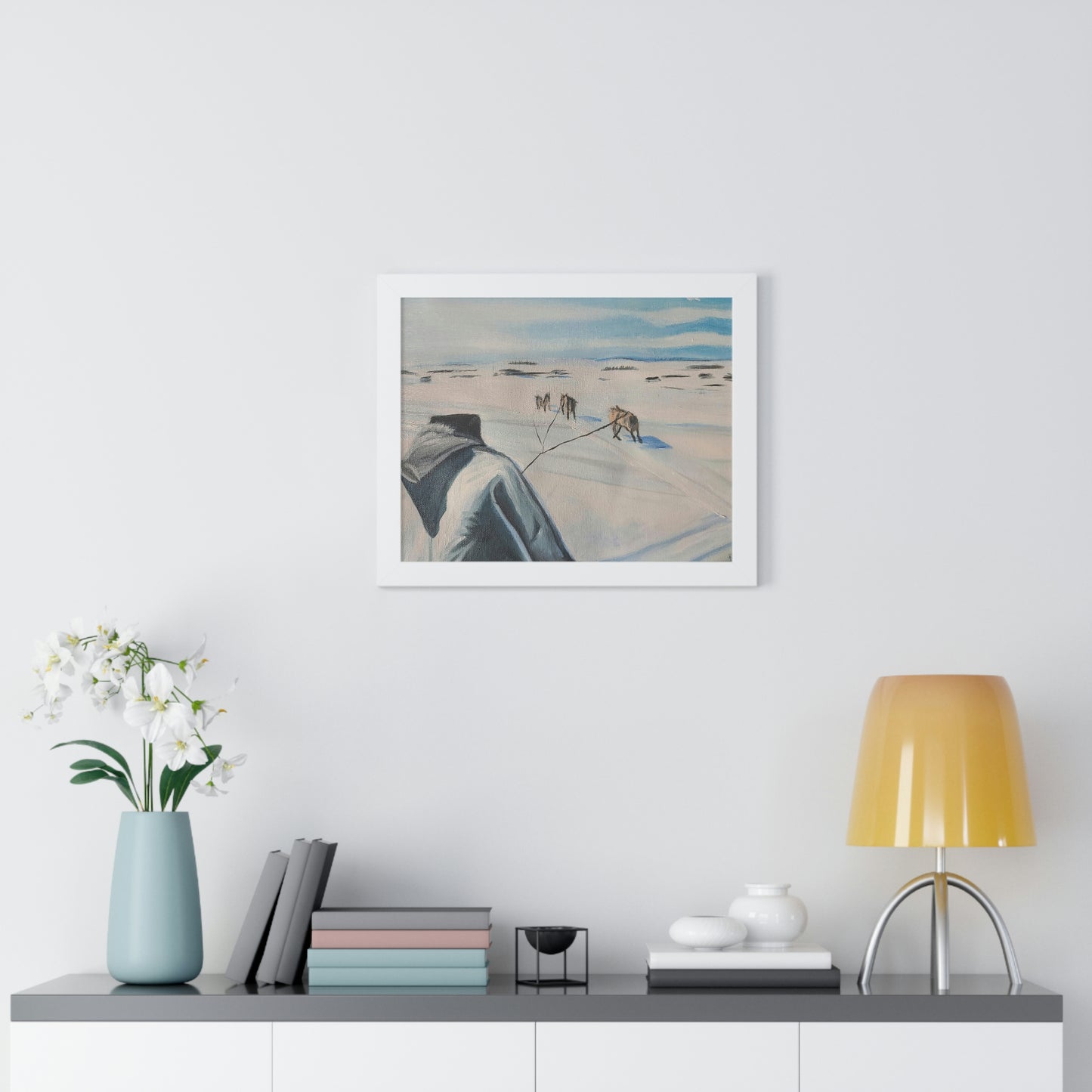 Dog team - Framed Horizontal Poster