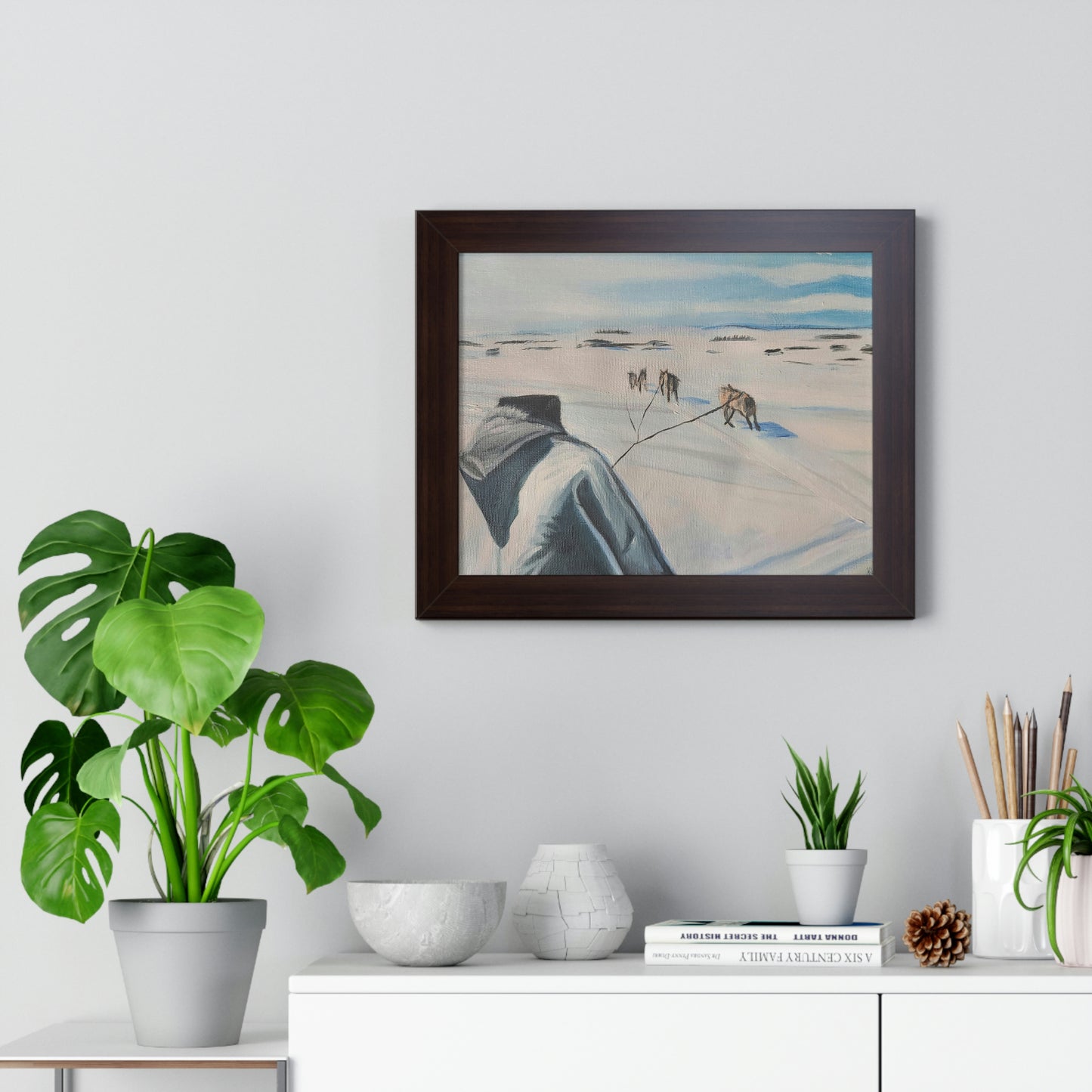 Dog team - Framed Horizontal Poster