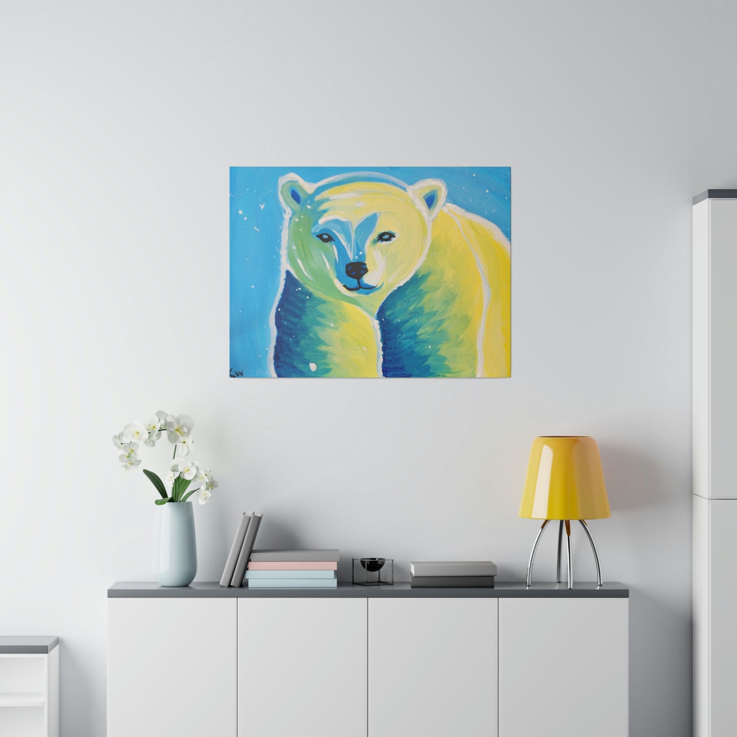 Polar bear - Matte Canvas, Stretched, 0.75"