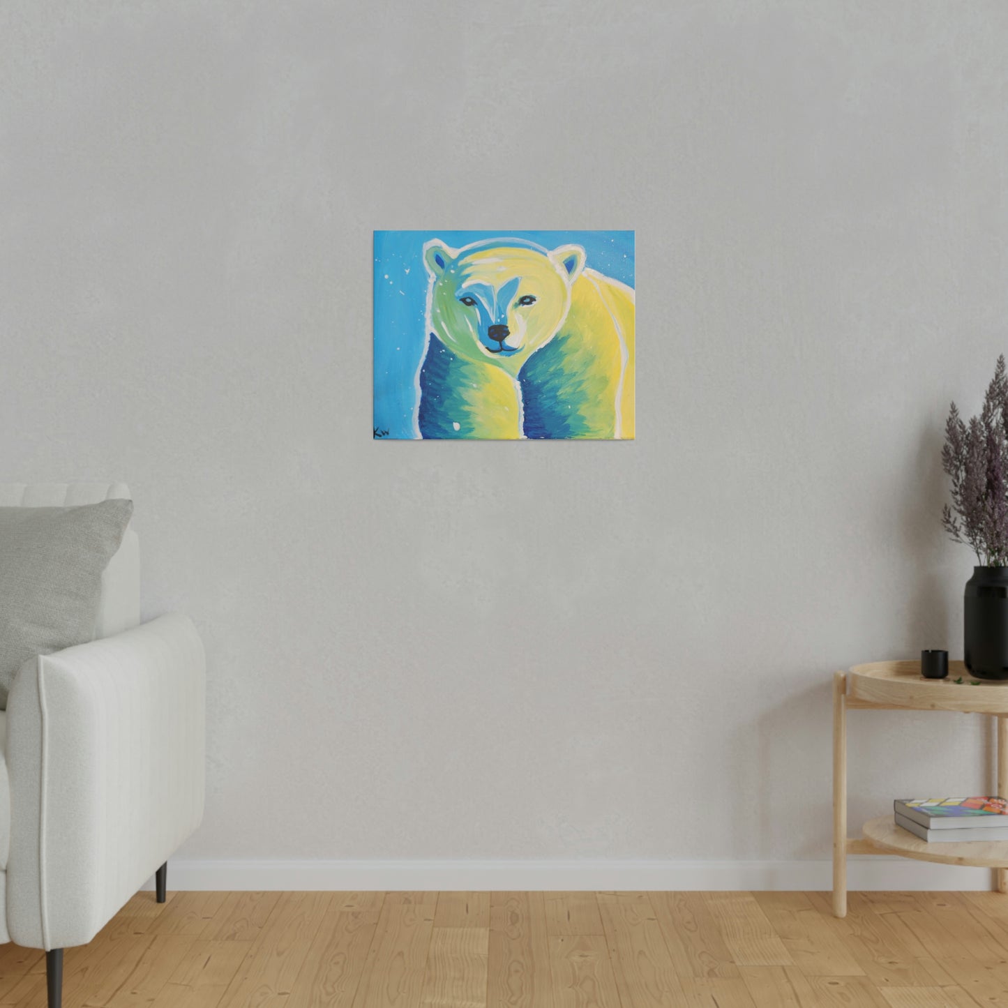 Polar bear - Matte Canvas, Stretched, 0.75"