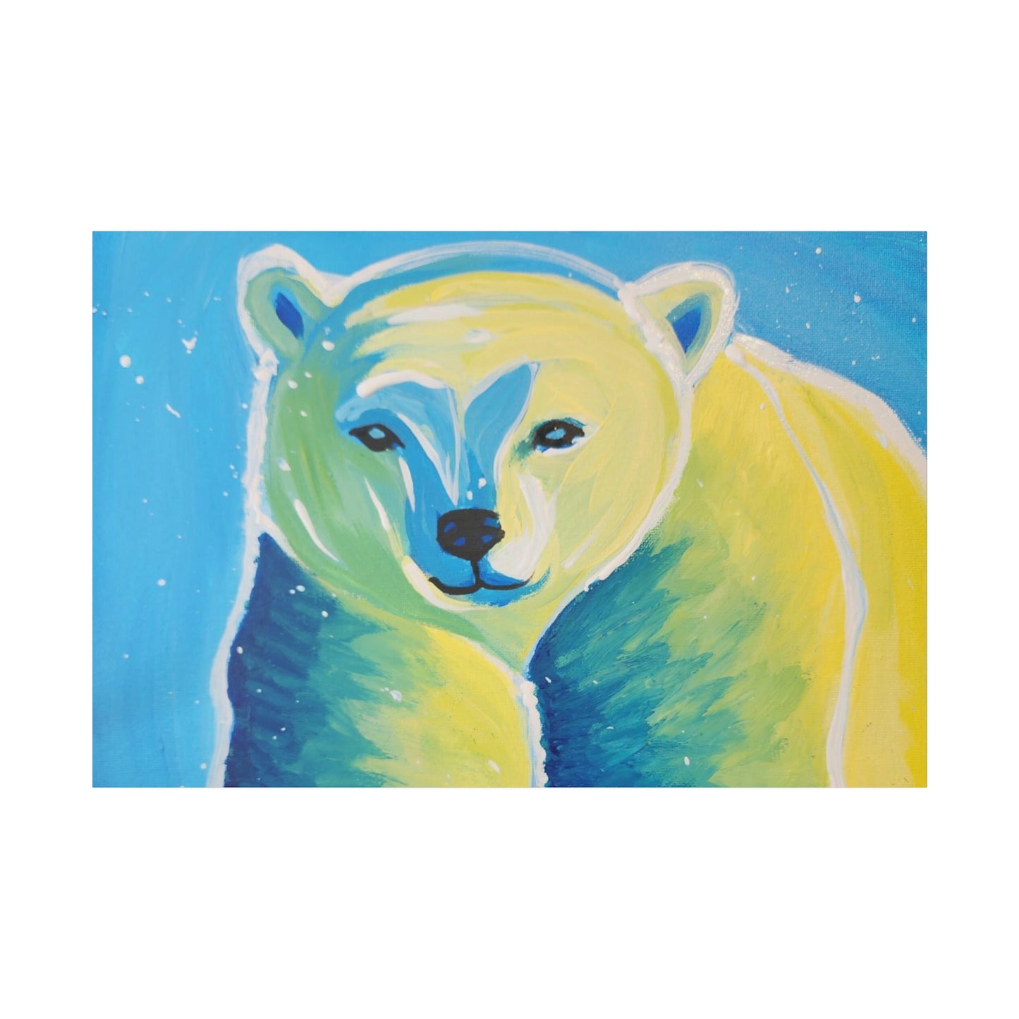 Polar bear - Matte Canvas, Stretched, 0.75"