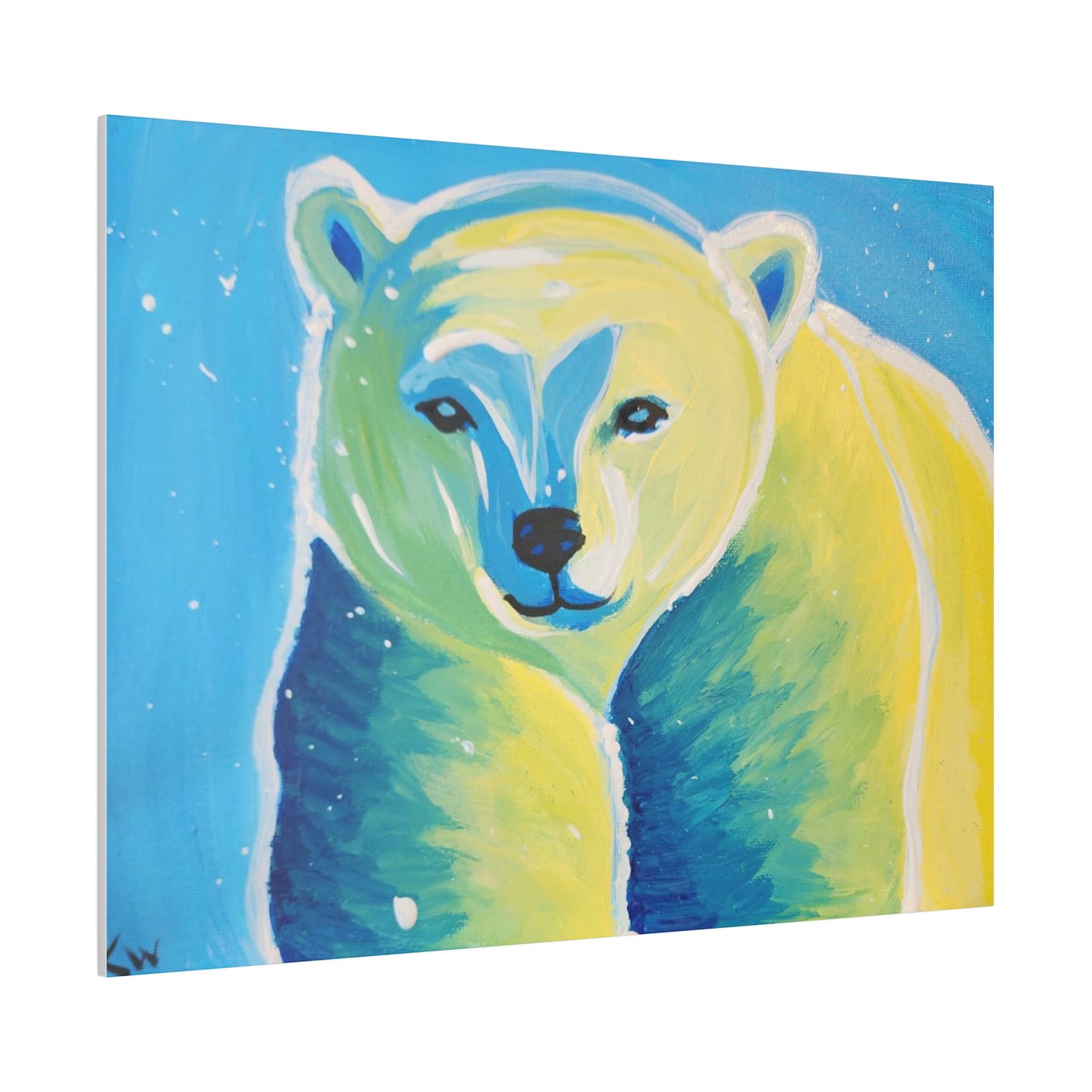 Polar bear - Matte Canvas, Stretched, 0.75"