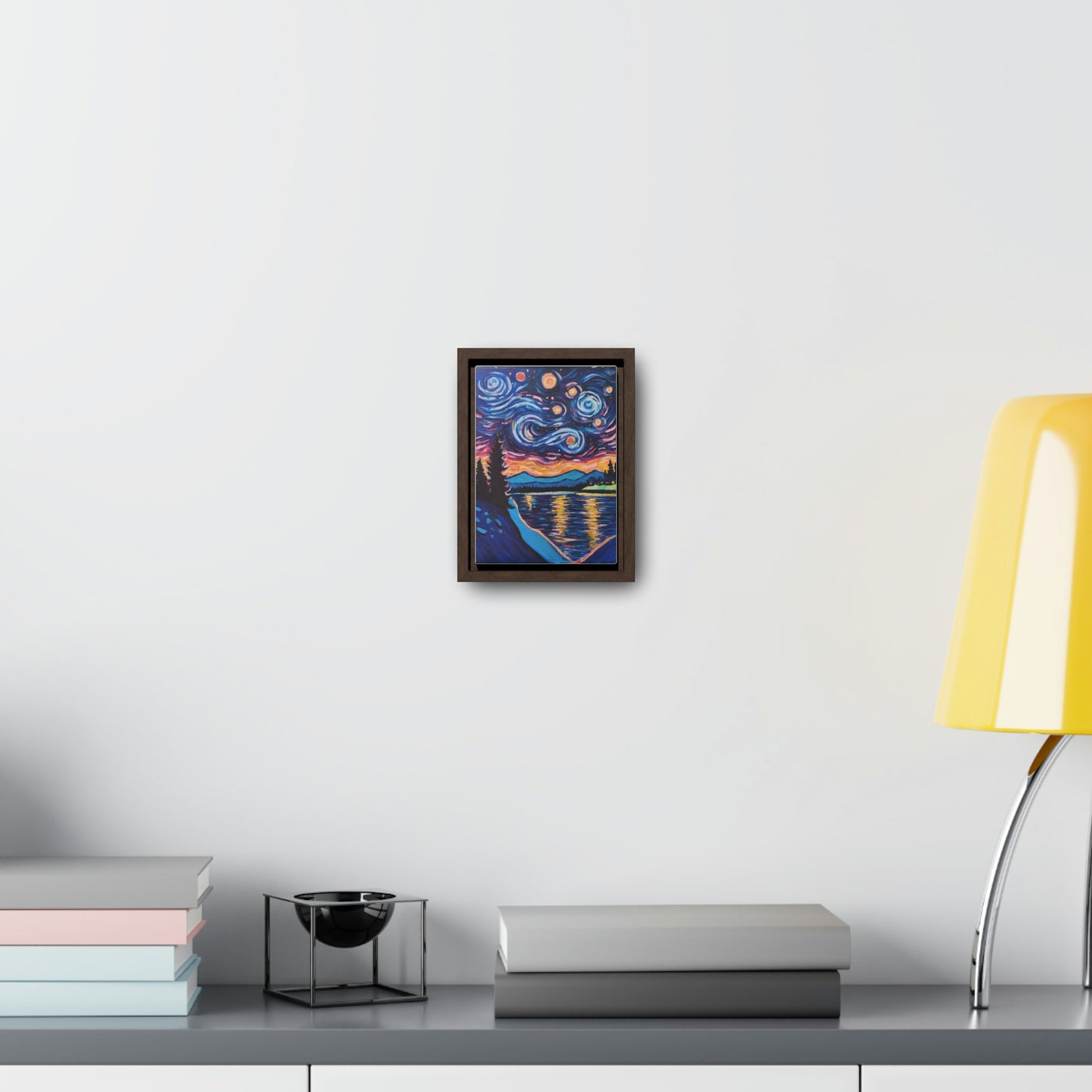 Starry Labrador Night - Gallery Canvas Wraps