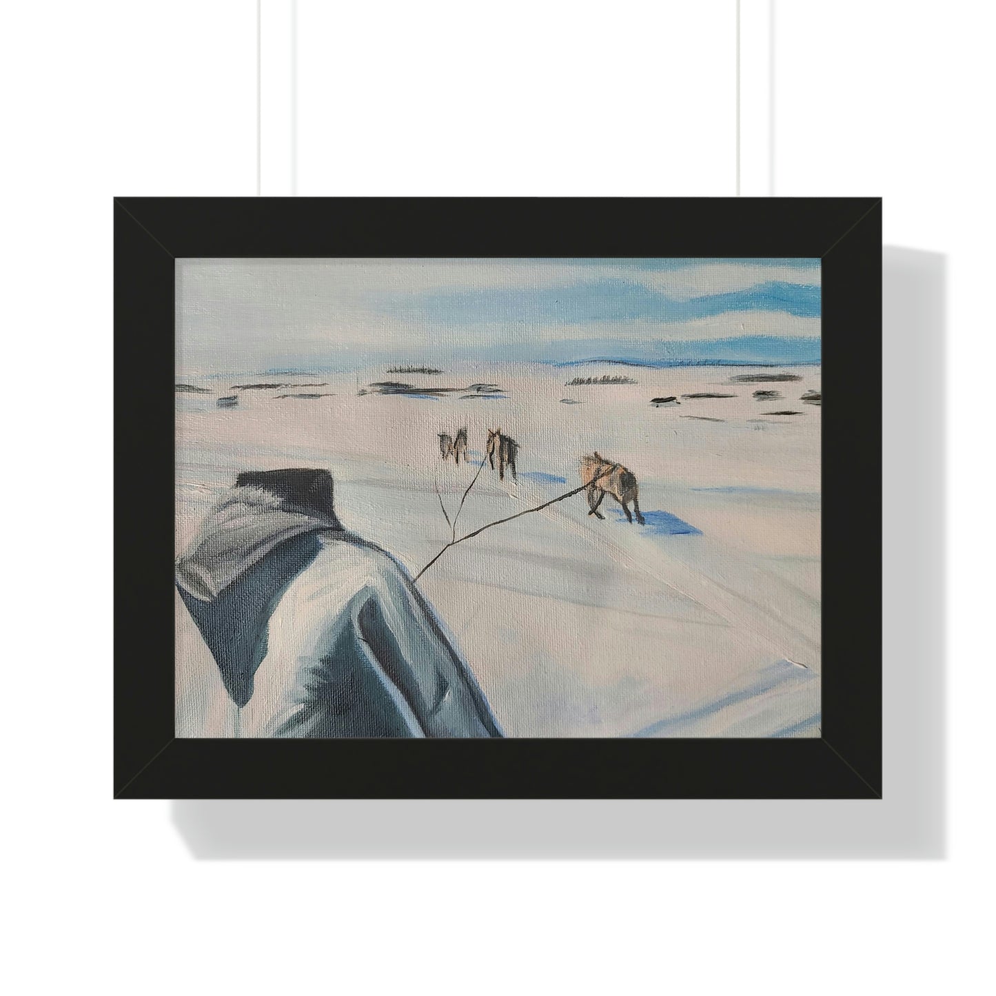 Dog team - Framed Horizontal Poster