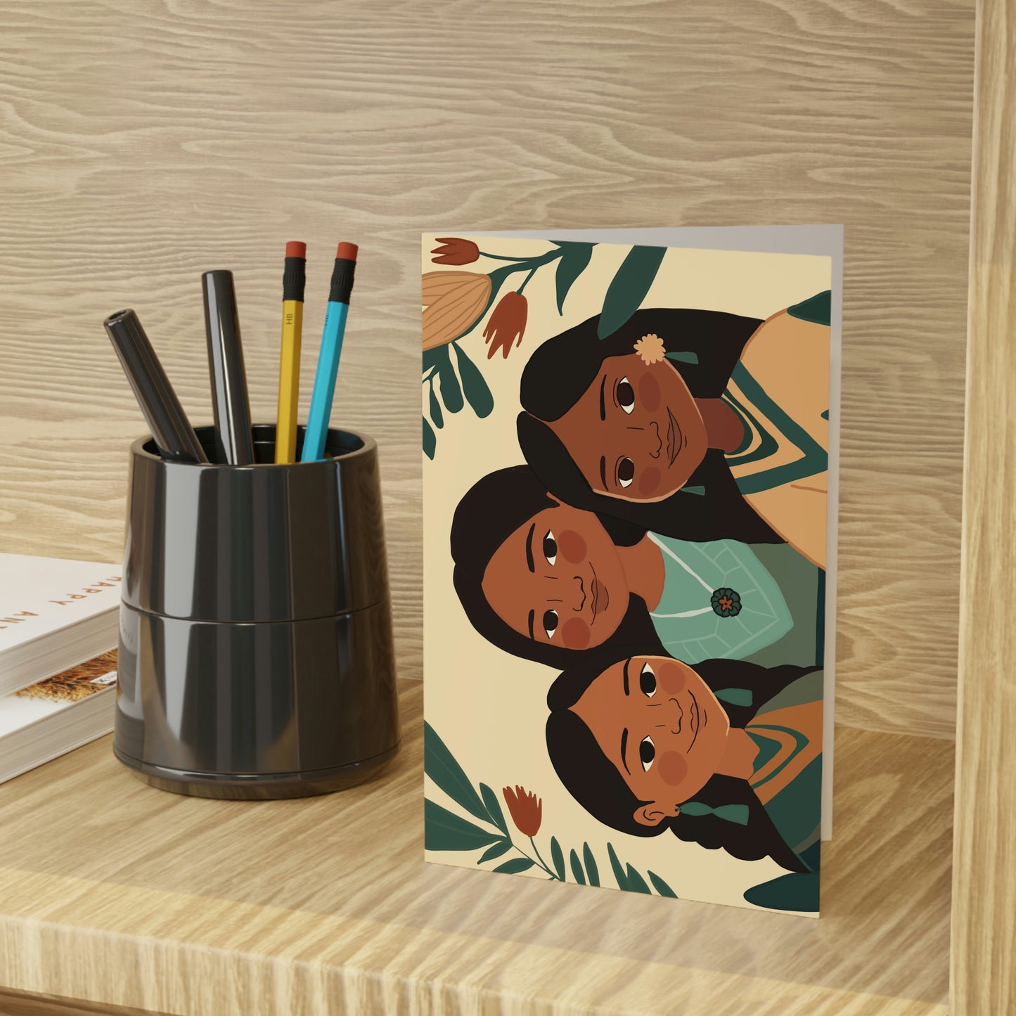 Three sisters - Greeting Cards (1 or 10-pcs)