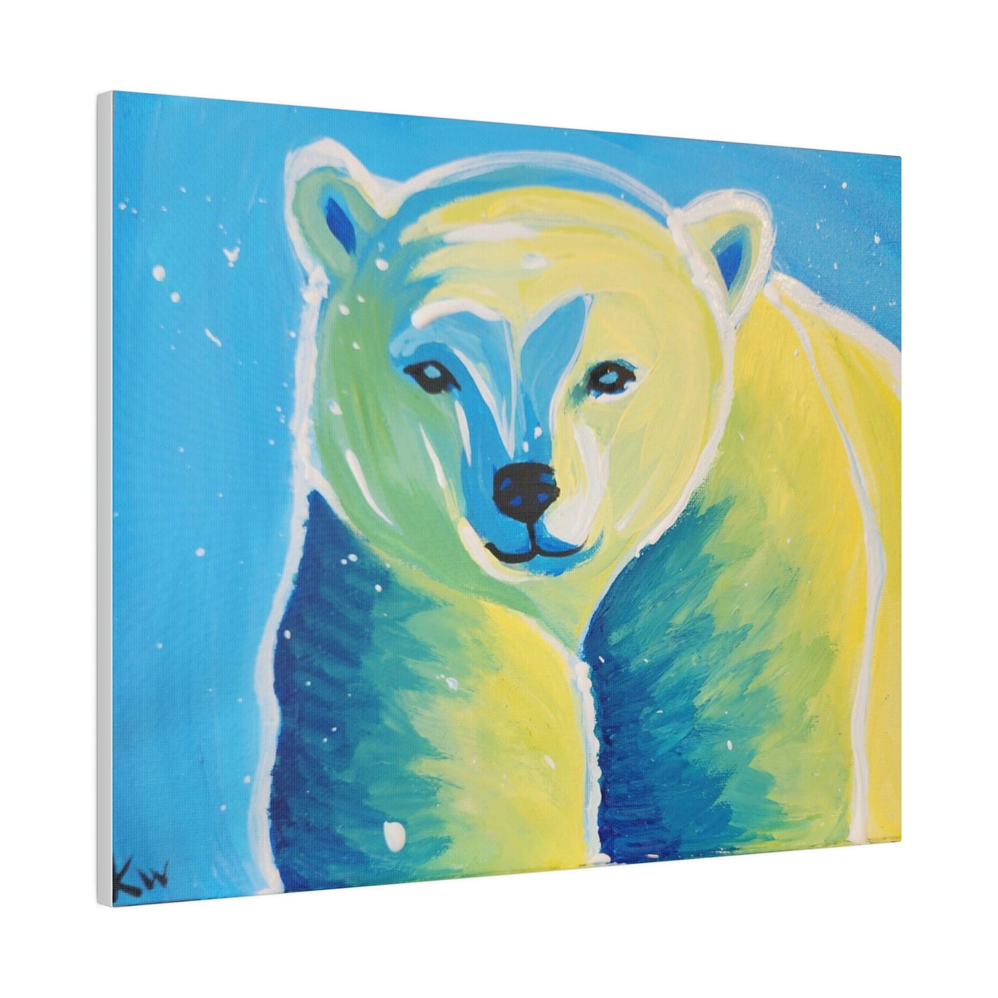Polar bear - Matte Canvas, Stretched, 0.75"