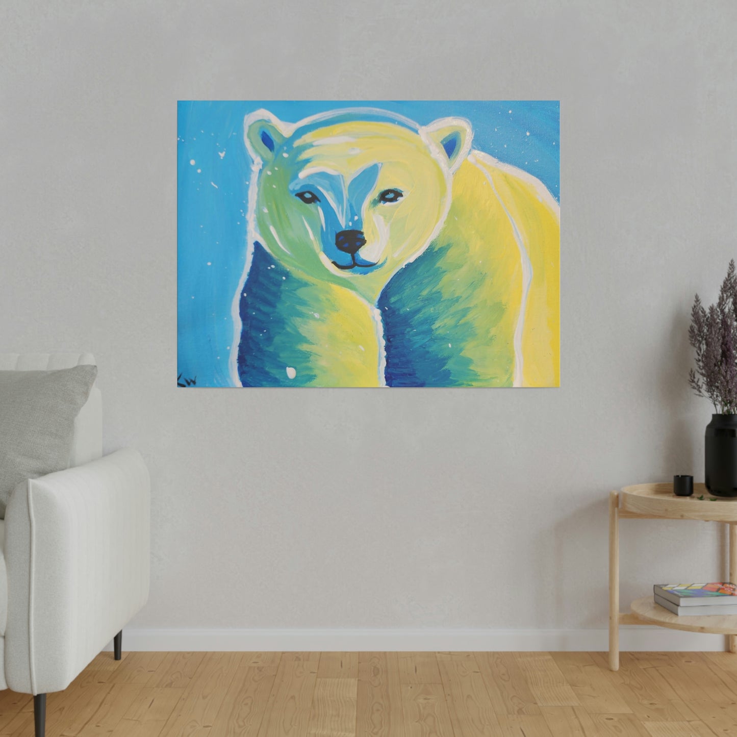 Polar bear - Matte Canvas, Stretched, 0.75"