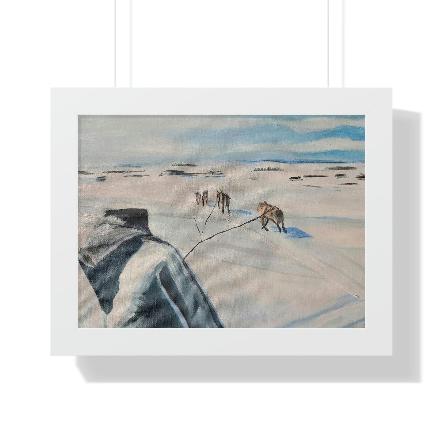 Dog team - Framed Horizontal Poster