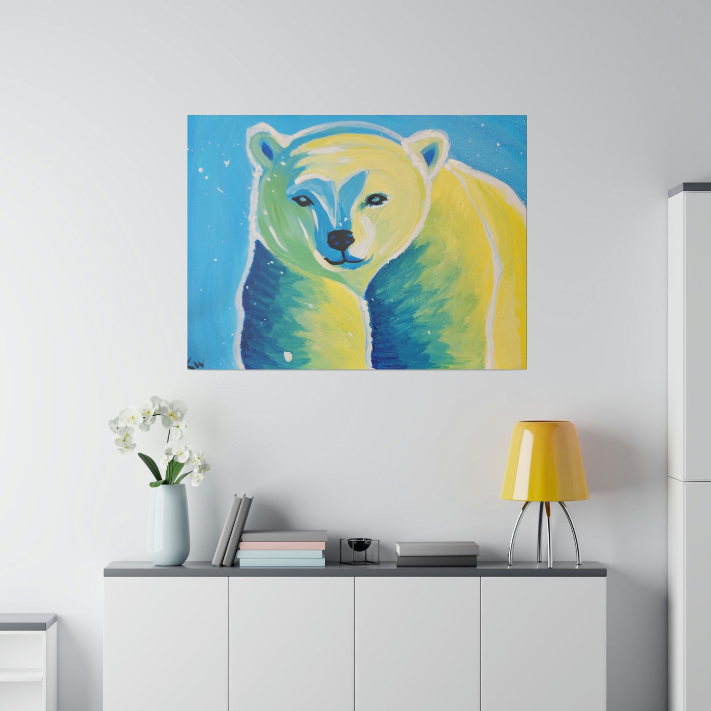 Polar bear - Matte Canvas, Stretched, 0.75"