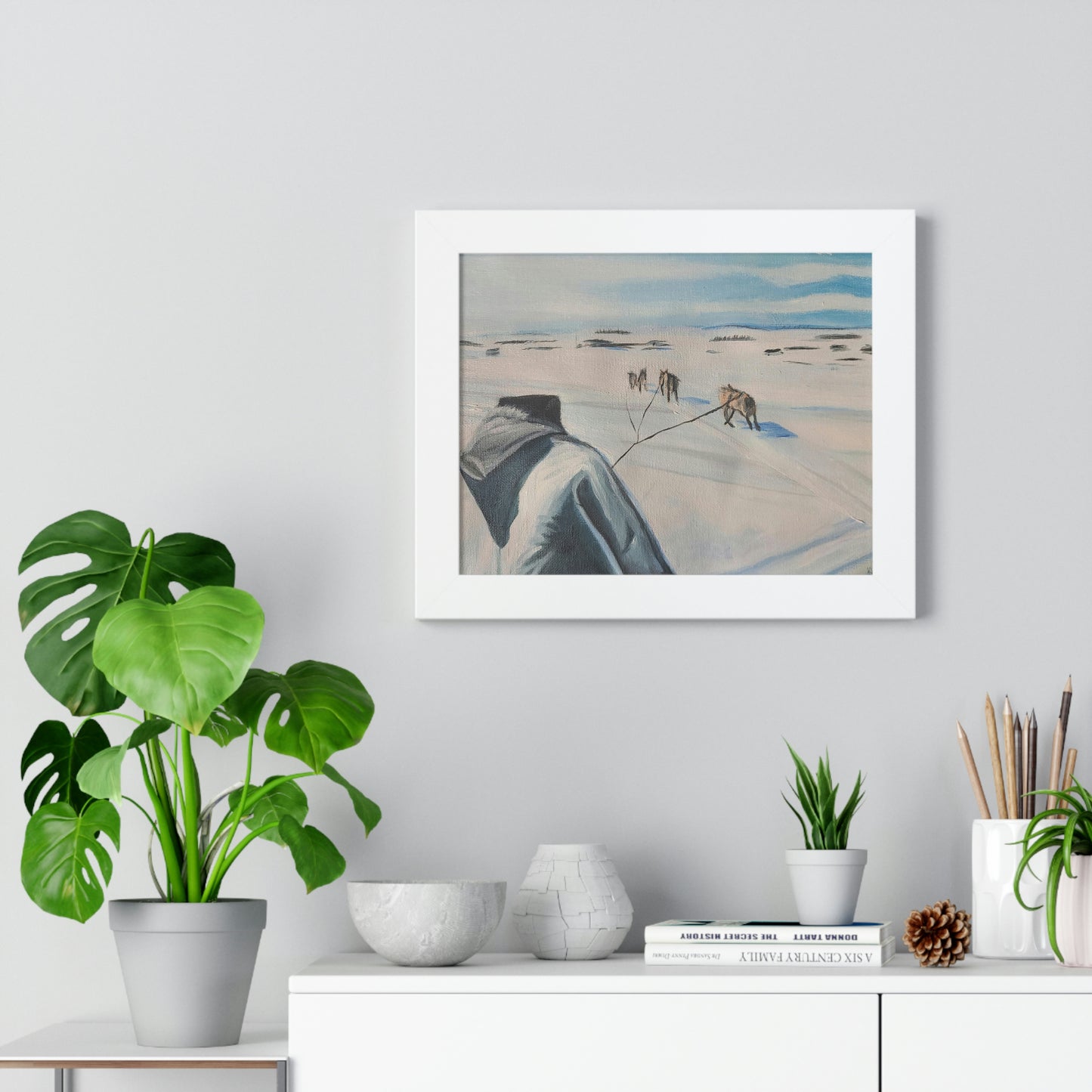 Dog team - Framed Horizontal Poster