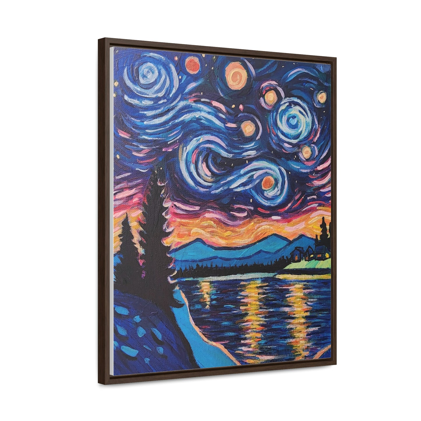 Starry Labrador Night - Gallery Canvas Wraps