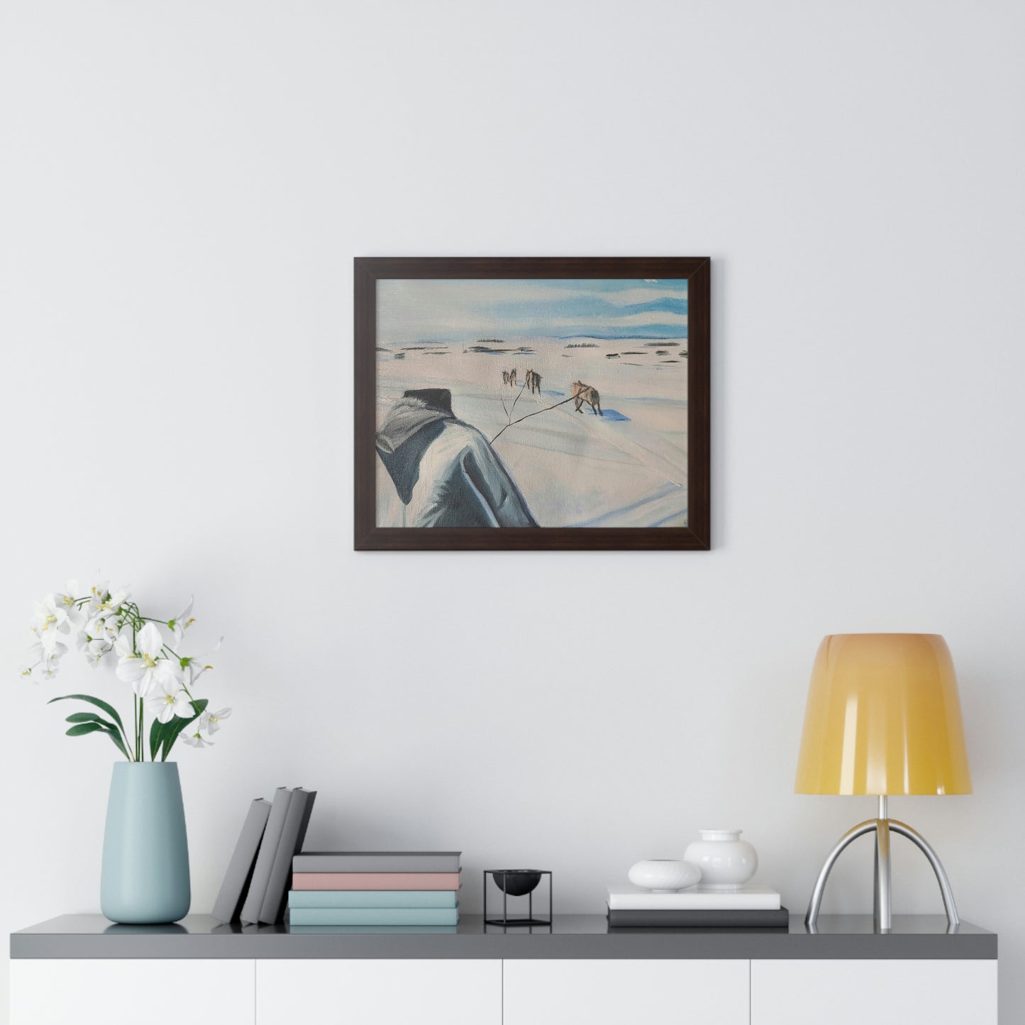 Dog team - Framed Horizontal Poster