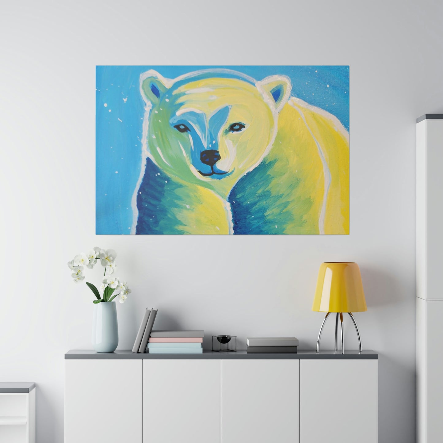 Polar bear - Matte Canvas, Stretched, 0.75"