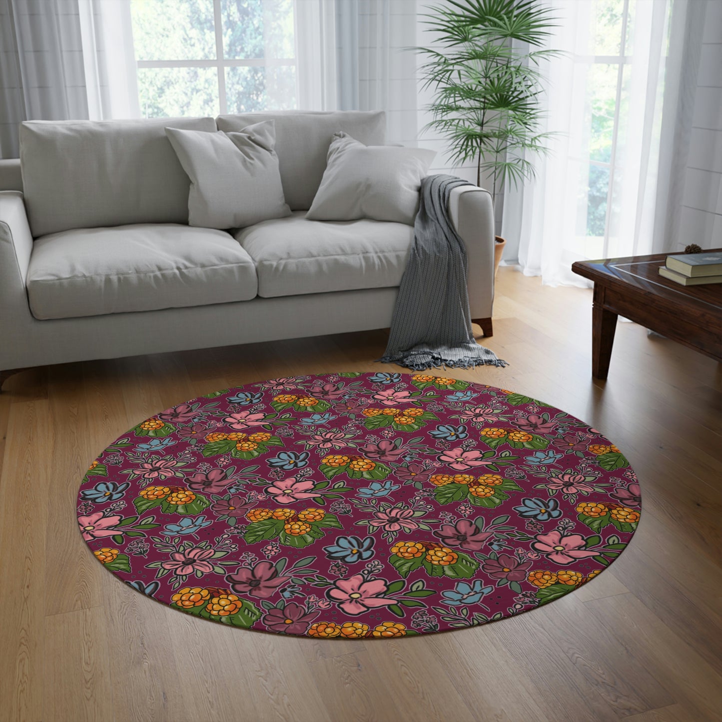 Bakeapple Bloom - Round Rug