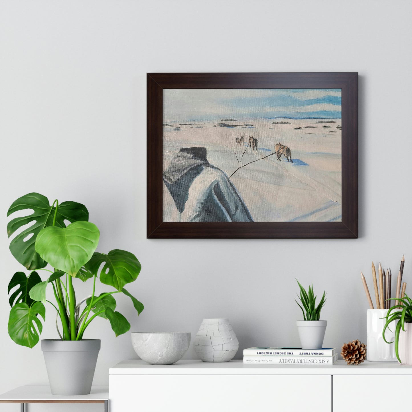 Dog team - Framed Horizontal Poster