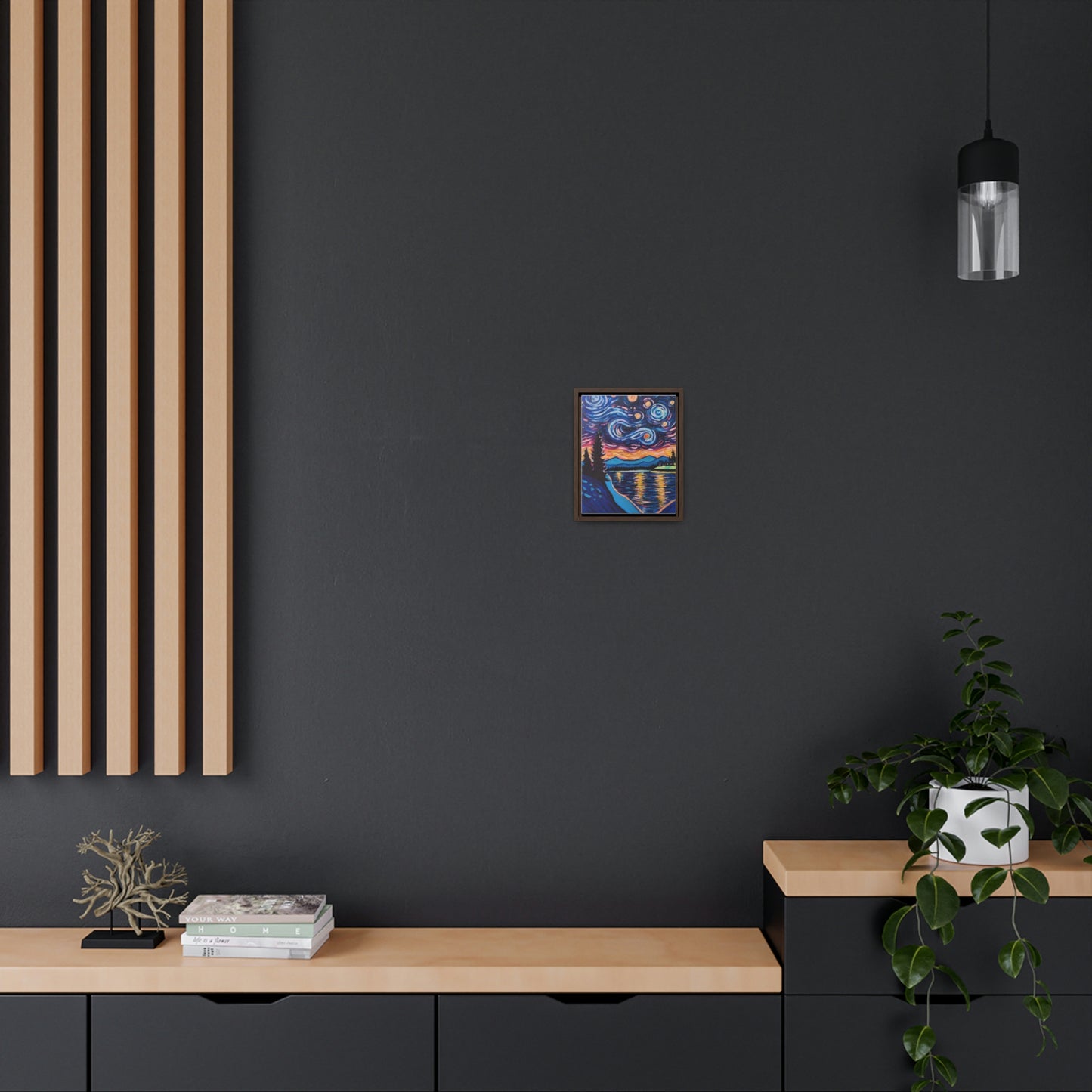 Starry Labrador Night - Gallery Canvas Wraps