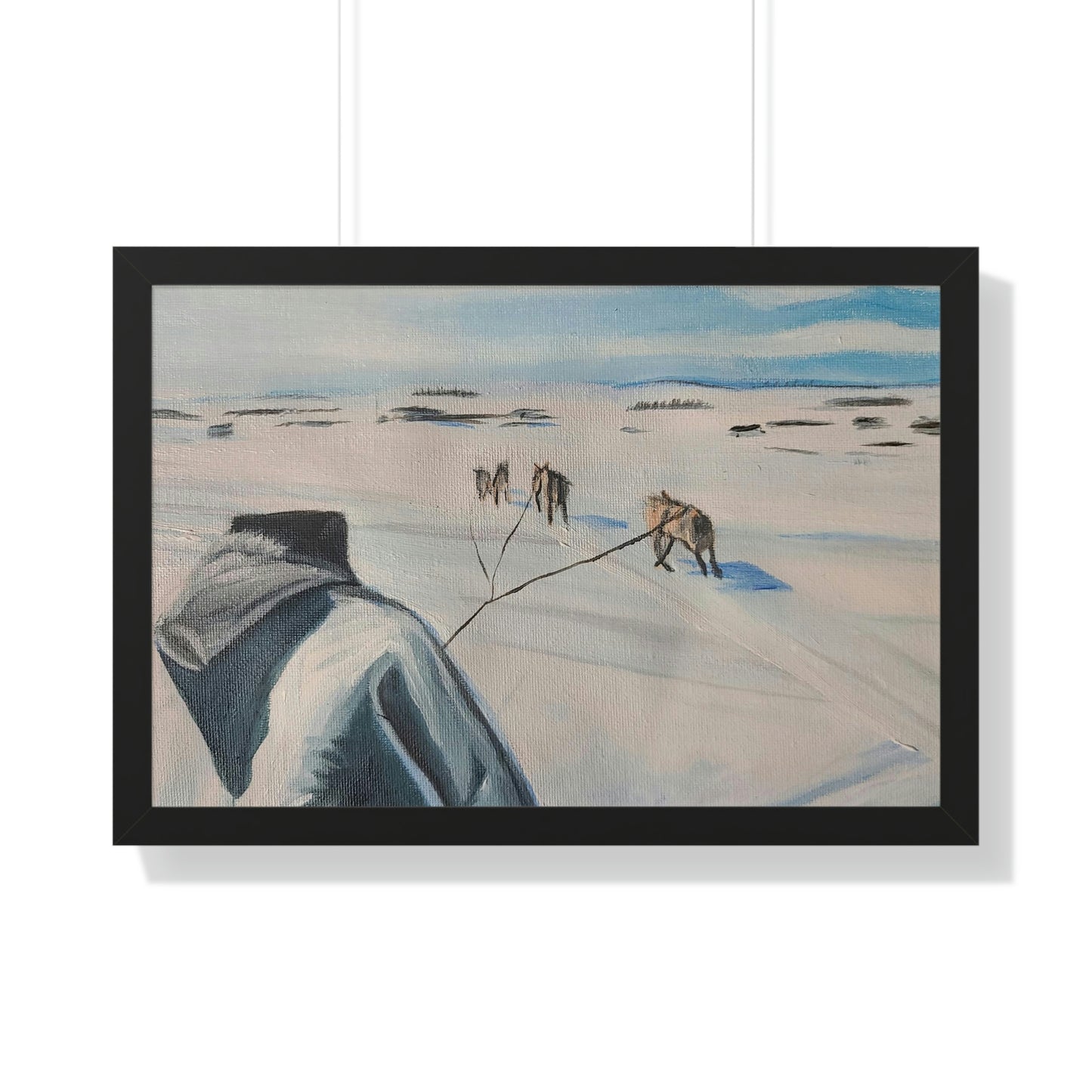 Dog team - Framed Horizontal Poster