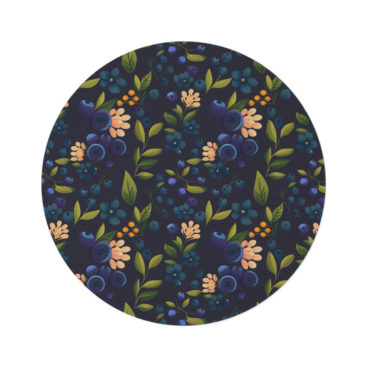 Blueberry dream - Round Rug