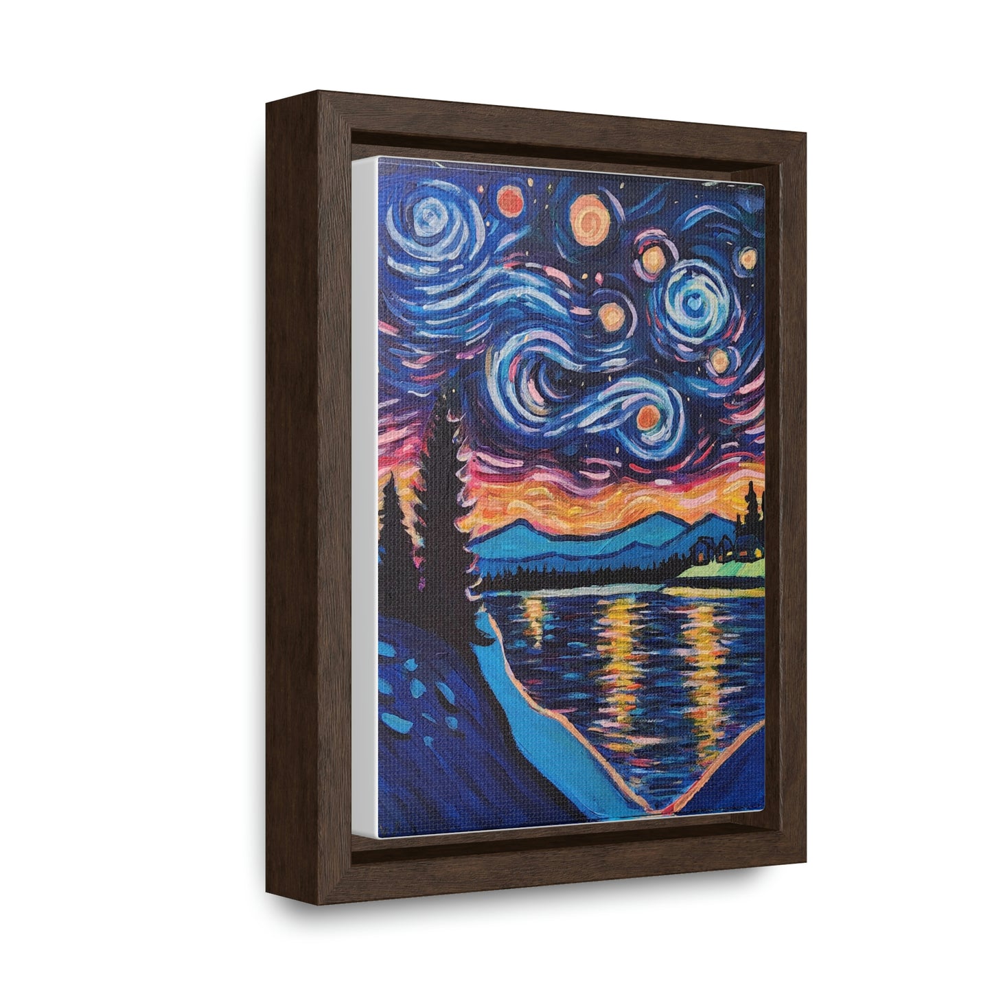 Starry Labrador Night - Gallery Canvas Wraps