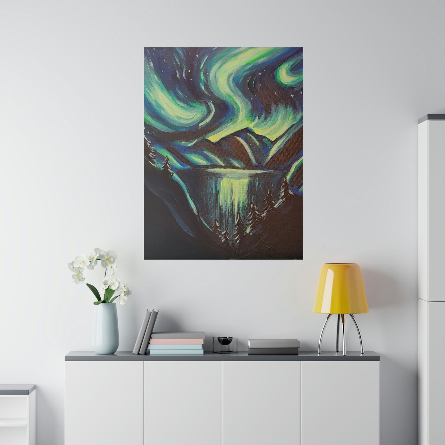 Neon lights - Matte Canvas, Stretched, 0.75"