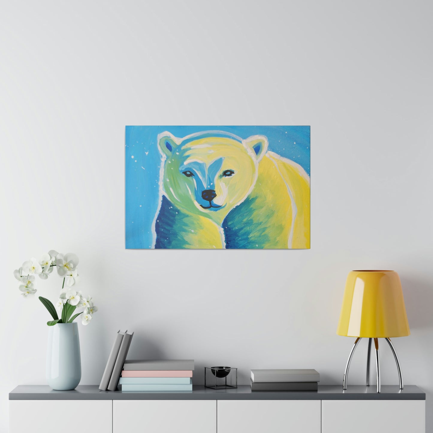 Polar bear - Matte Canvas, Stretched, 0.75"