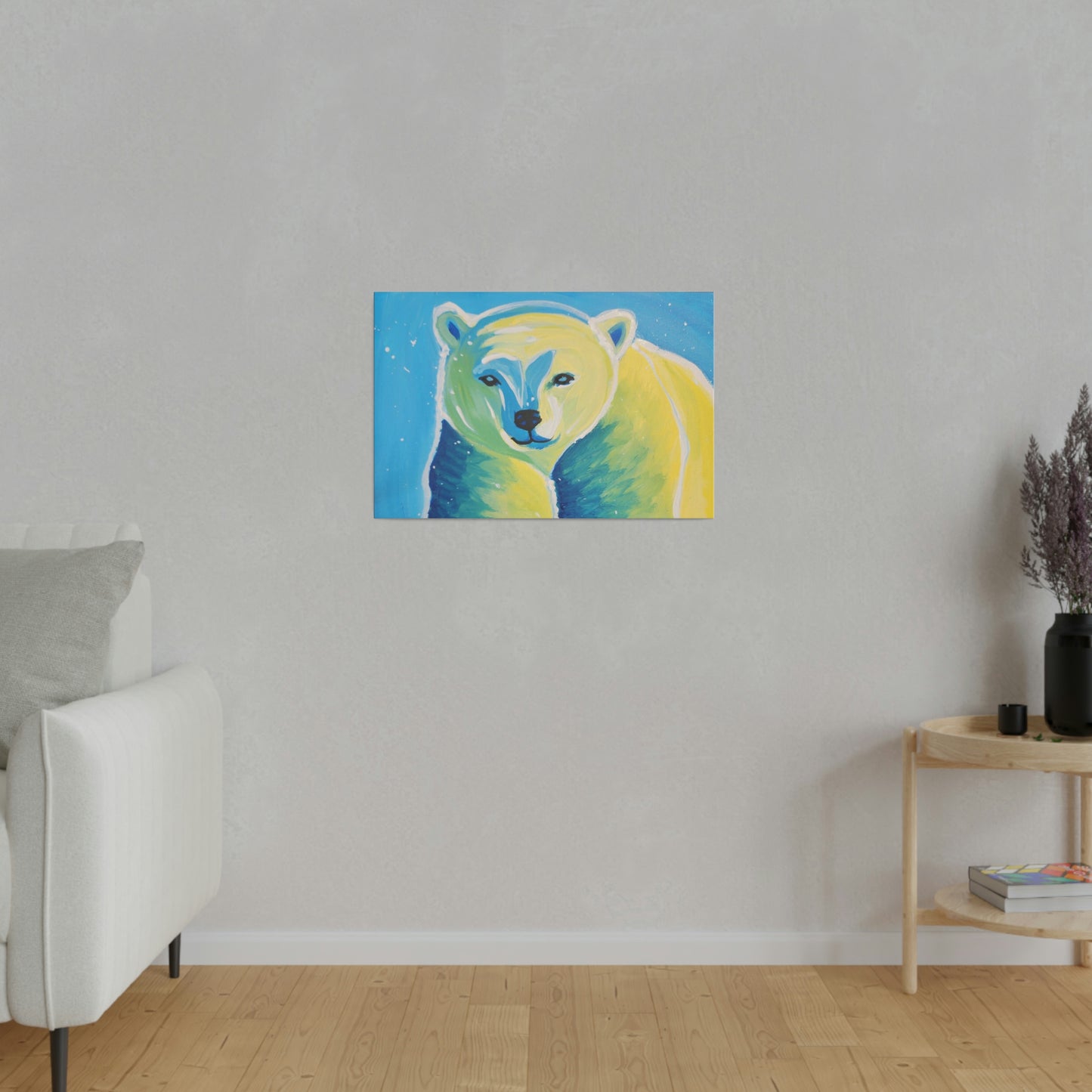 Polar bear - Matte Canvas, Stretched, 0.75"
