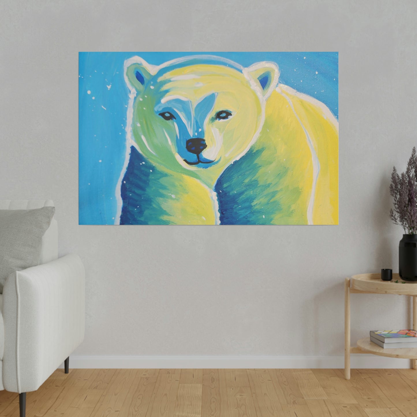 Polar bear - Matte Canvas, Stretched, 0.75"
