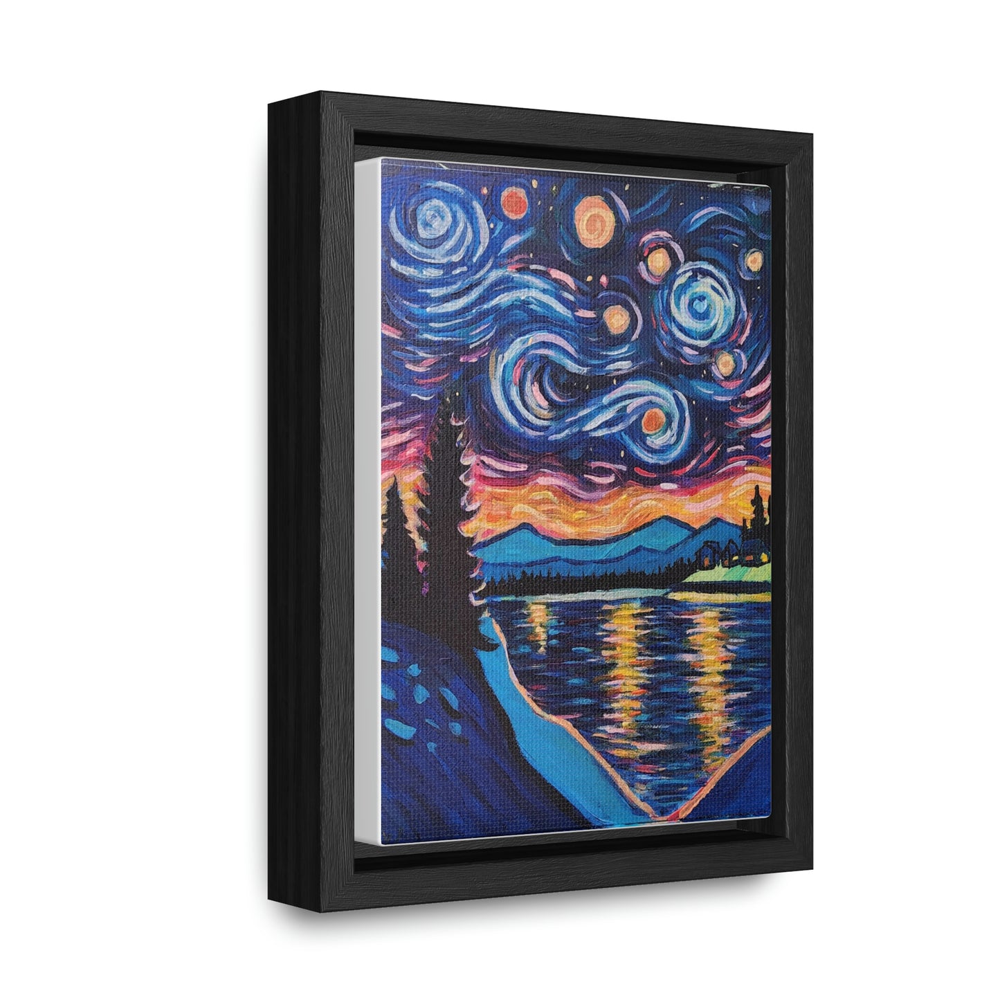 Starry Labrador Night - Gallery Canvas Wraps