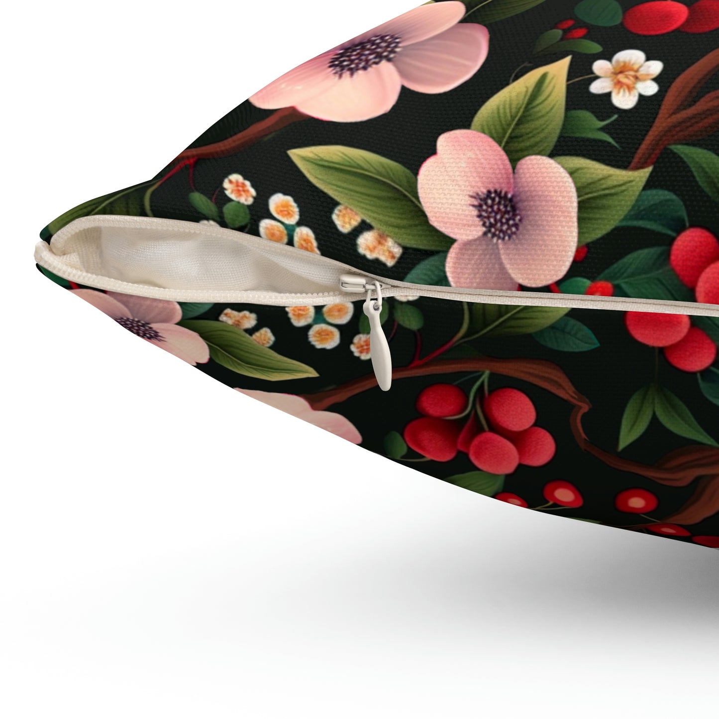 Redberry Bliss - Spun Polyester Square Pillow